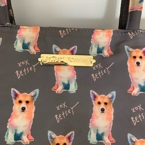betsey johnson corgi lunch bag